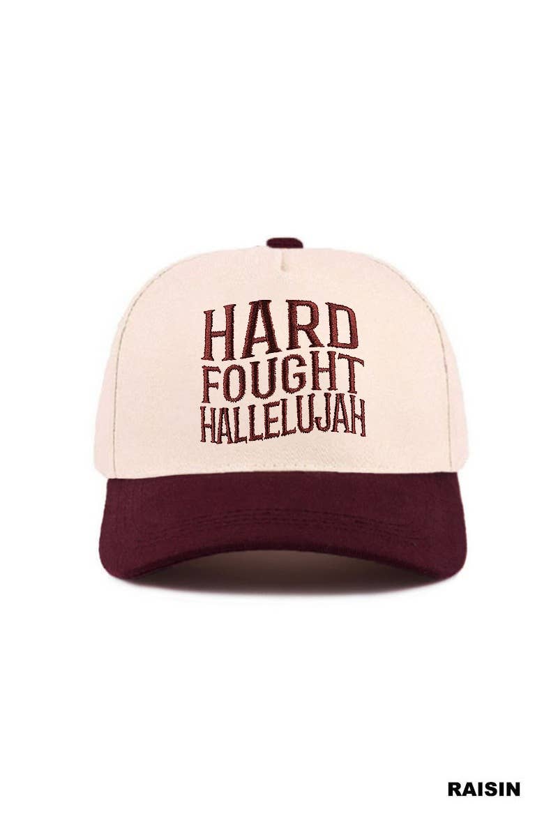 0427 Hard Fought Hallelujah Two Tone Cotton Hat SI-29573