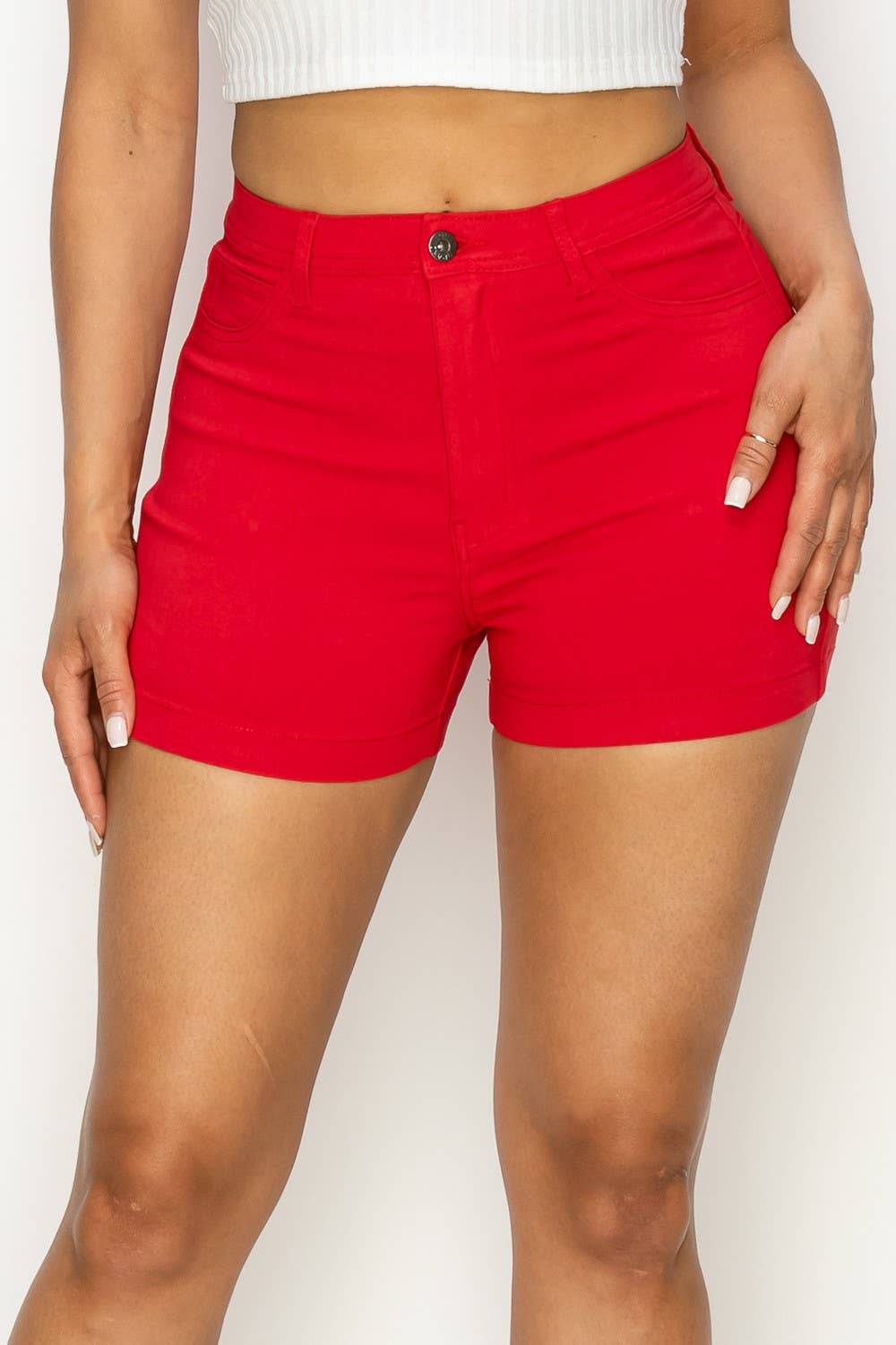 SH-300 HIGH WAISTED SUPER-STRETCH WOMEN'S COLORED SHORTS