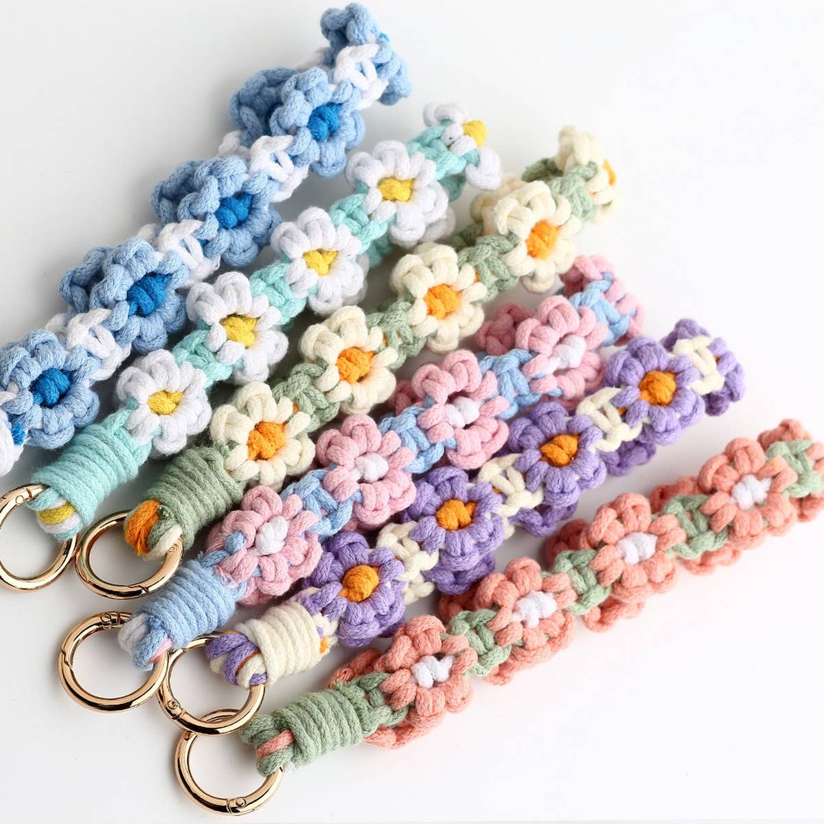 HANDWOVEN KEYCHAIN WRIST STRAP PENDANT_CWAJE0661